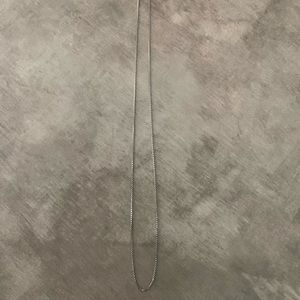 🐿18 inch 925 Italy sterling silver box chain